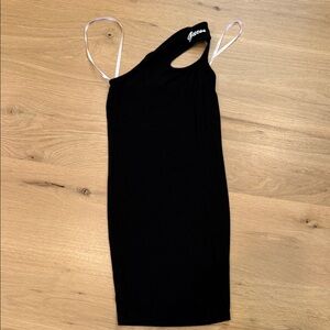 Guess Black One-Shoulder Dress
